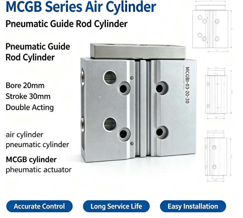 MCGB-03-25-25 Mini Twin-Guide Pneumatic Cylinder price